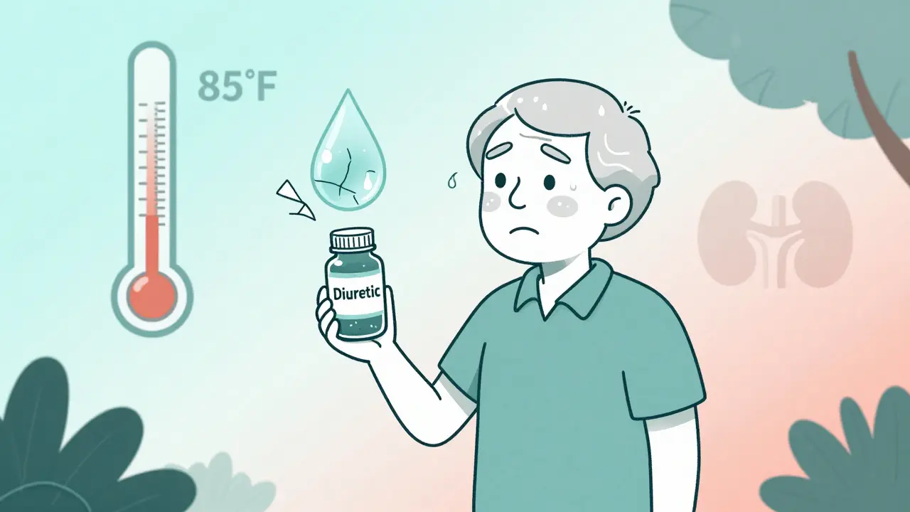 Heat Exposure Precautions with Diuretics and Anticholinergics: What You Need to Know