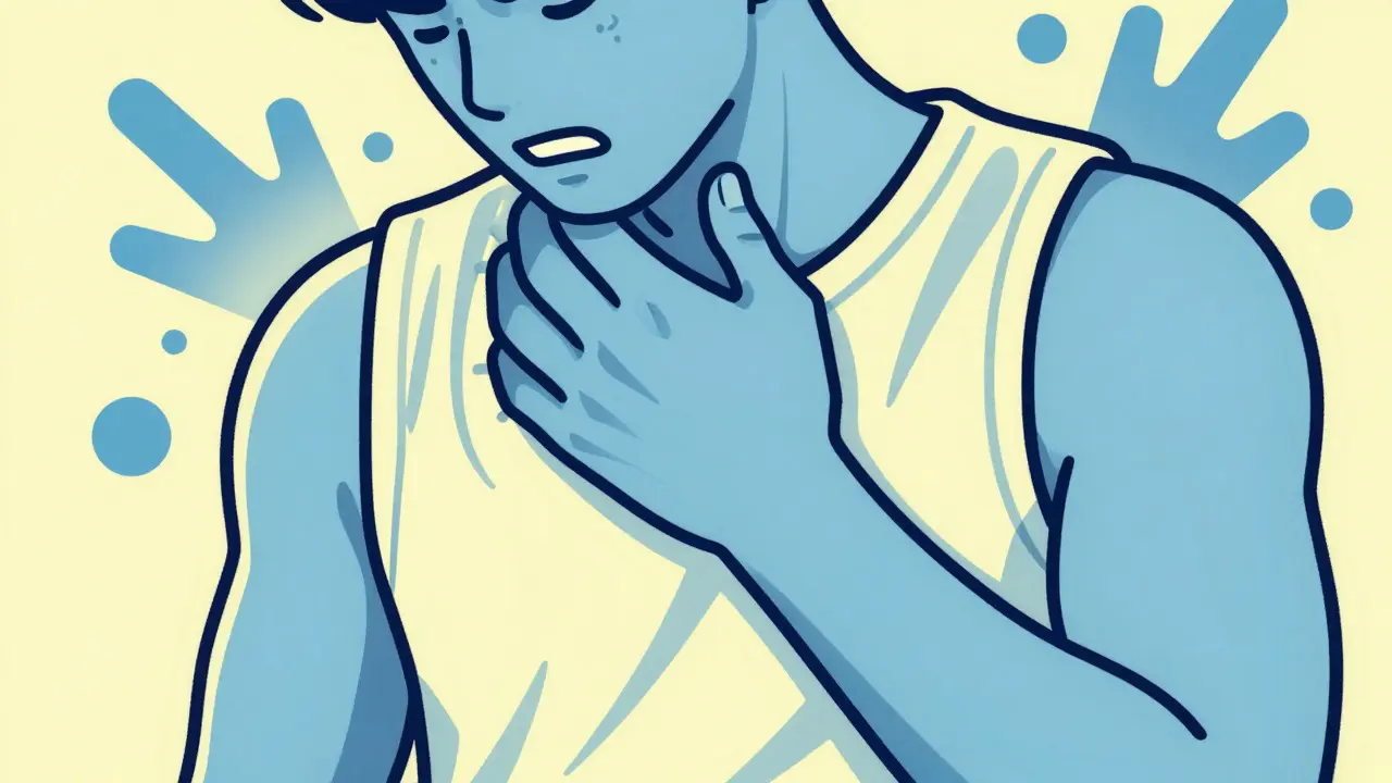 Close-up of arm being scratched to relieve uremic itching